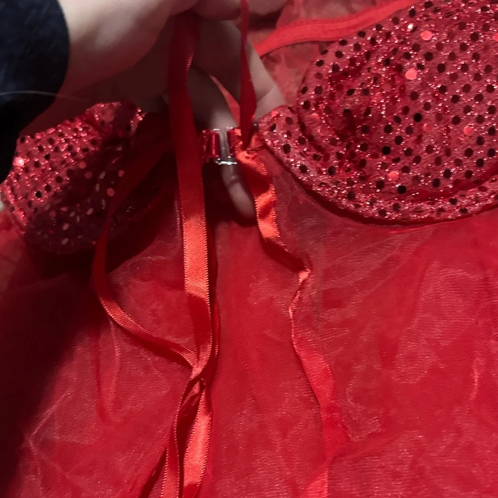 Fredericks of Hollywood Sequin Lingerie Set